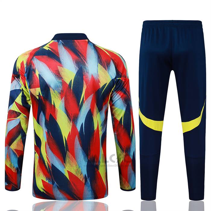 Tuta da Track di Felpa Arsenal Bambino 2025-2026 Blu Giallo Rosso